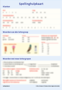 Spellinghulpkaart Boom test onderwijs