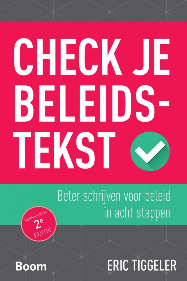 Zojuist verschenen: Check je beleidstekst (tweede druk)